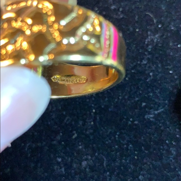 Costume CZ Golden Color Statement Rings - WOW!!!! - Picture 11 of 15